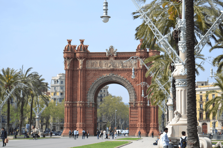 Barcelona arc de triomf ciutadella parc