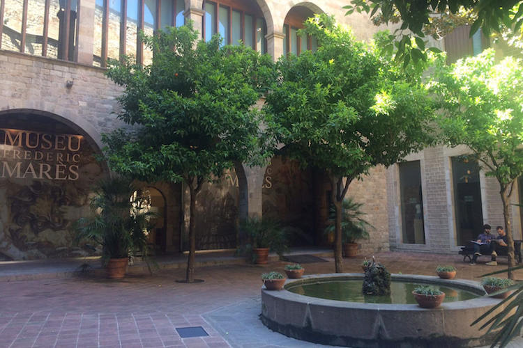 Courtyard at the Museu Frederic Marès Barcelona