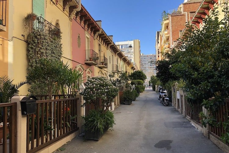 Passatge de la Tubella in Barcelona's Les Corts neighborhood 